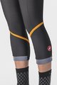 CASTELLI Kolesarske 3/4 hlače brez naramnic - VELOCISSIMA THERMAL - črna/oranžna