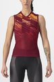 CASTELLI Kolesarski dres brez rokavov - INSIDER W - bordo