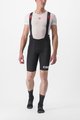 CASTELLI Kolesarske kratke hlače z naramnicami - PREMIO BLACK LTD EDITION - črna/bela