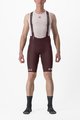 CASTELLI Kolesarske kratke hlače z naramnicami - FREE AERO RC CLASSIC - bordo/bela