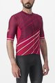 CASTELLI Kolesarski dres s kratkimi rokavi - SPEED STRADA - bordo