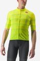 CASTELLI Kolesarski dres s kratkimi rokavi - LIVELLI - rumena
