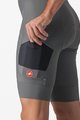 CASTELLI Kolesarske kratke hlače z naramnicami - siva