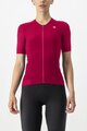 CASTELLI Kolesarski dres s kratkimi rokavi - PREMIO W - rdeča