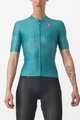 CASTELLI Kolesarski dres s kratkimi rokavi - AERO PRO W - zelena