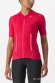 CASTELLI Kolesarski dres s kratkimi rokavi - ENDURANCE W - rdeča