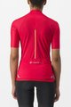 CASTELLI Kolesarski dres s kratkimi rokavi - ENDURANCE W - rdeča