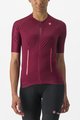 CASTELLI Kolesarski dres s kratkimi rokavi - ENDURANCE W - bordo