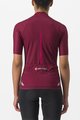 CASTELLI Kolesarski dres s kratkimi rokavi - ENDURANCE W - bordo