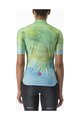 CASTELLI Kolesarski dres s kratkimi rokavi - MARMO - svetlo modra/svetlo zelena