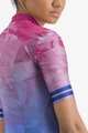 CASTELLI Kolesarski dres s kratkimi rokavi - MARMO - modra/rožnata