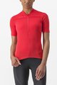 CASTELLI Kolesarski dres s kratkimi rokavi - ANIMA - rdeča