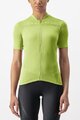 CASTELLI Kolesarski dres s kratkimi rokavi - ANIMA - svetlo zelena