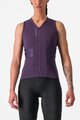 CASTELLI Kolesarski dres brez rokavov - ANIMA 4 - vijolična