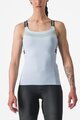 CASTELLI Kolesarska majica brez rokavov - BAVETTE TOP - svetlo modra