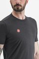 CASTELLI Kolesarska  majica s kratkimi rokavi - MERINO - črna