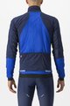 CASTELLI Kolesarska  podaljšana jakna - FLY TERMAL - modra