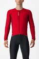 CASTELLI Kolesarski dres z dolgimi rokavi zimski - FLY JACK-SEY - rdeča
