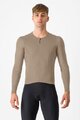 CASTELLI Kolesarski dres z dolgimi rokavi zimski - FLY LS - bež