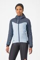 CASTELLI Kolesarska  vetru odporna jakna - FLY THERMAL W - svetlo modra