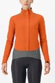 CASTELLI Kolesarska  podaljšana jakna - ALPHA DOPPIO ROS W - oranžna