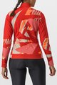 CASTELLI Kolesarski dres z dolgimi rokavi zimski - TROPICALE - rdeča