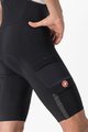CASTELLI Kolesarske kratke hlače z naramnicami - UNLIMITED THERMAL - črna