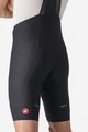 CASTELLI Kolesarske kratke hlače z naramnicami - ESPRESSO - črna