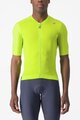 CASTELLI Kolesarski dres s kratkimi rokavi - ESPRESSO - rumena