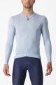 CASTELLI Kolesarski dres z dolgimi rokavi poletni - ESPRESSO - svetlo modra