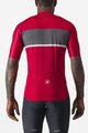 CASTELLI Kolesarski dres s kratkimi rokavi - TRADIZIONE - rdeča