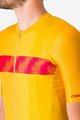 CASTELLI Kolesarski dres s kratkimi rokavi - UNLIMITED ENDURANCE - rumena