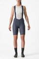 CASTELLI Kolesarske kratke hlače z naramnicami - ESPRESSO W DT - modra