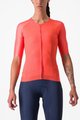 CASTELLI Kolesarski dres s kratkimi rokavi - AERO PRO 7.0 W - oranžna