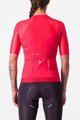 CASTELLI Kolesarski dres s kratkimi rokavi - AERO PRO 7.0 W - rožnata