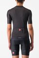 CASTELLI Kolesarski dres s kratkimi rokavi - ESPRESSO W - antracit