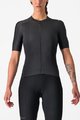 CASTELLI Kolesarski dres s kratkimi rokavi - ESPRESSO W - antracit