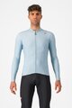 CASTELLI Kolesarski dres z dolgimi rokavi zimski - ESPRESSO THERMAL - svetlo modra