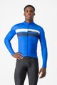 CASTELLI Kolesarski dres z dolgimi rokavi zimski - LINEARE - modra
