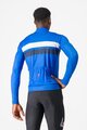 CASTELLI Kolesarski dres z dolgimi rokavi zimski - LINEARE - modra