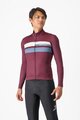 CASTELLI Kolesarski dres z dolgimi rokavi zimski - LINEARE - bordo