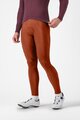 CASTELLI Kolesarske dolge hlače z naramnicami - ESPRESSO - rdeča