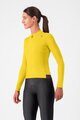 CASTELLI Kolesarski dres z dolgimi rokavi zimski - ESPRESSO THERMAL W - rumena