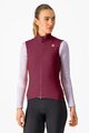 CASTELLI Kolesarski brezrokavnik - ESPRESSO W - bordo