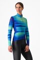 CASTELLI Kolesarski dres z dolgimi rokavi zimski - PHASE - večbarvno/modra