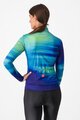 CASTELLI Kolesarski dres z dolgimi rokavi zimski - PHASE - večbarvno/modra