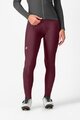 CASTELLI Kolesarske dolge hlače z naramnicami - ESPRESSO W DT - bordo