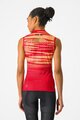CASTELLI Kolesarski dres brez rokavov - INSIDER 2 W - rdeča
