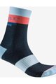 CASTELLI Kolesarske klasične nogavice - VELOCISSIMA 2 THERMAL - modra