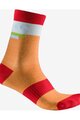 CASTELLI Kolesarske klasične nogavice - VELOCISSIMA 2 THERMAL - oranžna